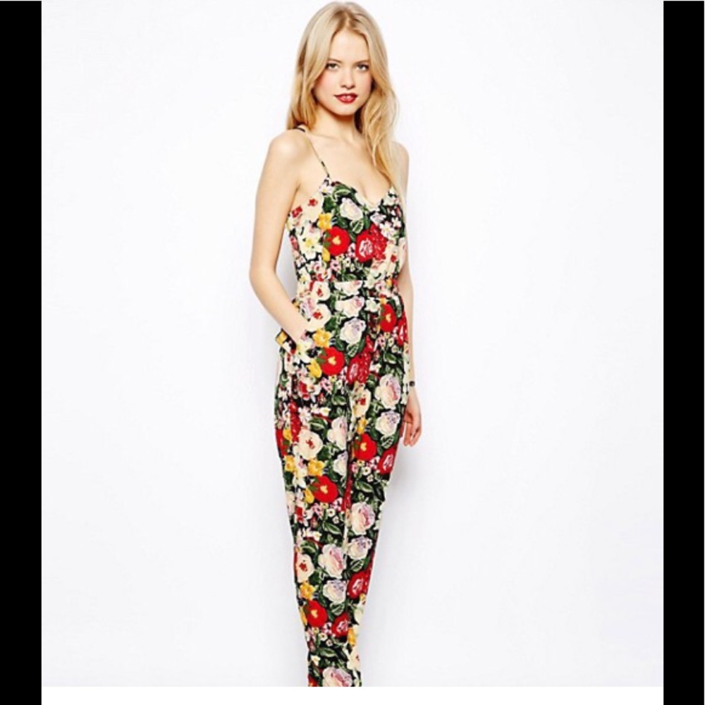 ASOS floral jumpsuit